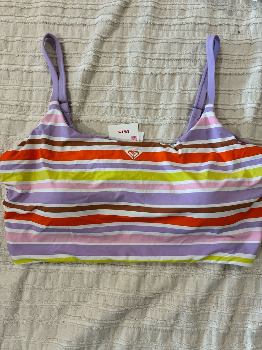 NWT Roxy - Kate Bosworth- Striped Bikini Top